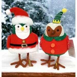 New Featherly Friends Santa Bird Dapper & Elf Bauble Spritz Christmas Holiday 23